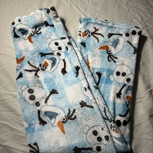 Women's Blue Snowman Pajama Pants